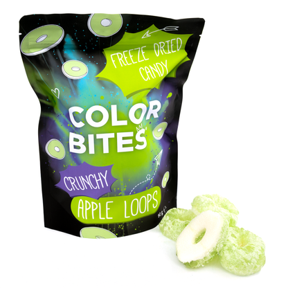 Gefriergetrocknete Süßigkeiten - Color Bites - gefriergetrocknete Apfelringe